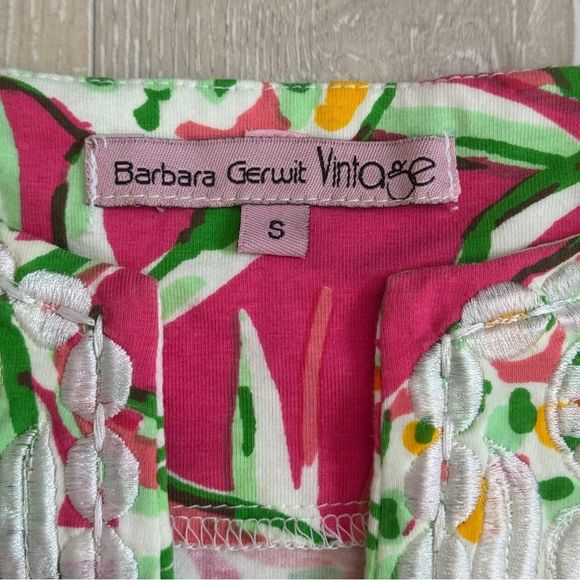 Barbara Gerwit Vintage Artisan Knit Embroidered Sleeveless Dress Size S - Picture 5 of 11